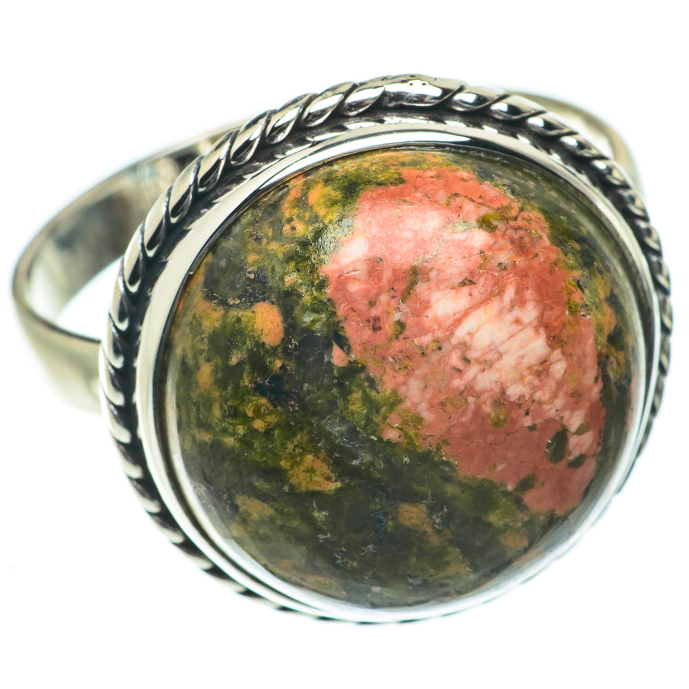 Unakite Rings handcrafted by Ana Silver Co - RING64215