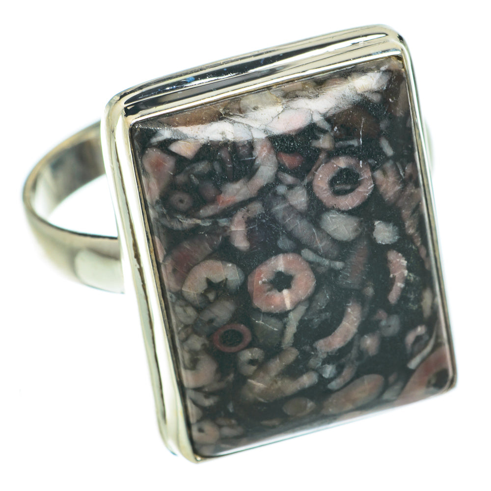 Crinoid Fossil Rings handcrafted by Ana Silver Co - RING64216