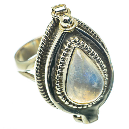 Rainbow Moonstone Rings handcrafted by Ana Silver Co - RING64226