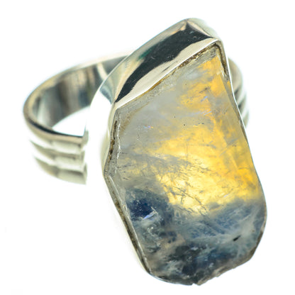 Rainbow Moonstone Rings handcrafted by Ana Silver Co - RING64227