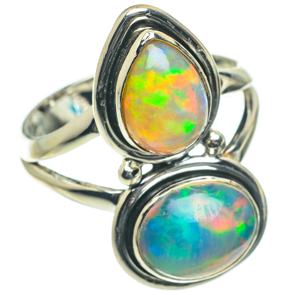 Ethiopian Opal Rings handcrafted by Ana Silver Co - RING64230