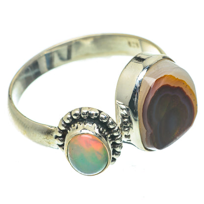 Mexican Fire Agate Rings handcrafted by Ana Silver Co - RING64232