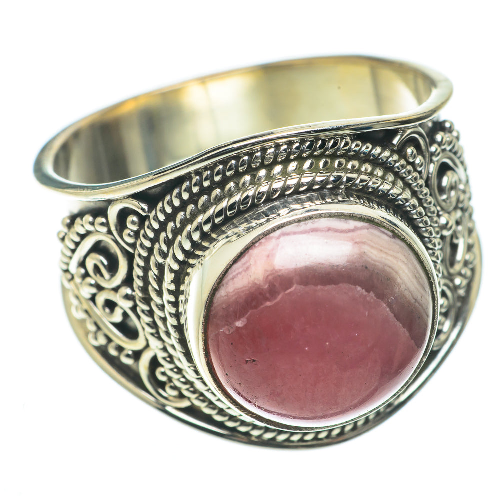 Rhodochrosite Rings handcrafted by Ana Silver Co - RING64243