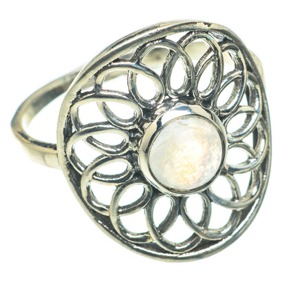 Rainbow Moonstone Rings handcrafted by Ana Silver Co - RING64249