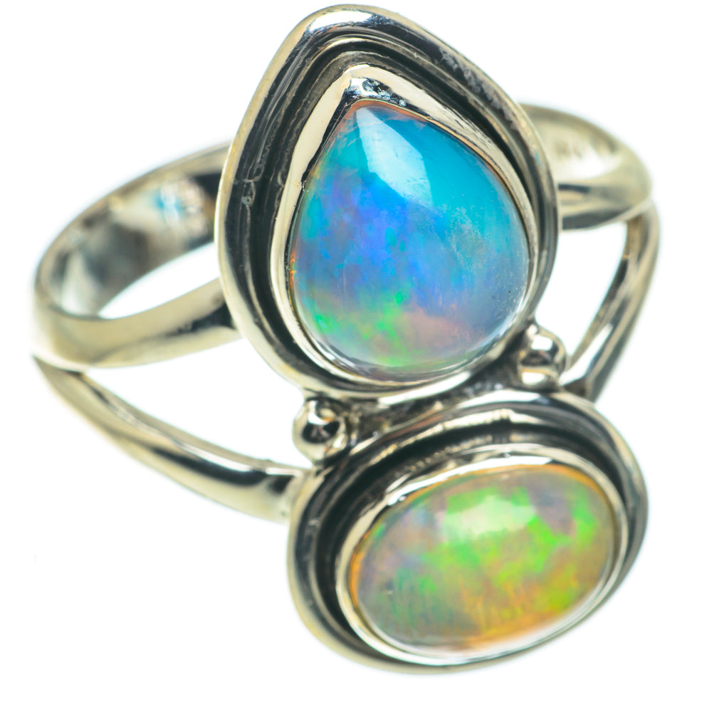 Ethiopian Opal Rings handcrafted by Ana Silver Co - RING64252