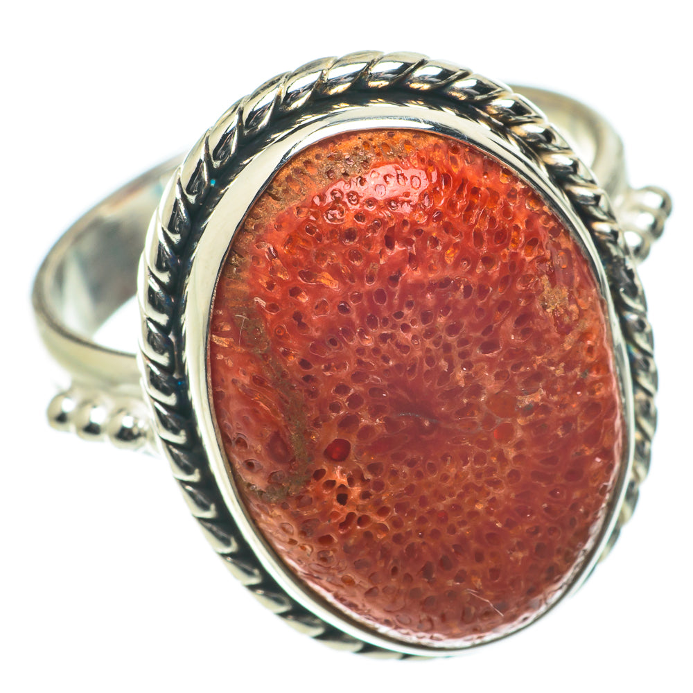 Sponge Coral Rings handcrafted by Ana Silver Co - RING64260