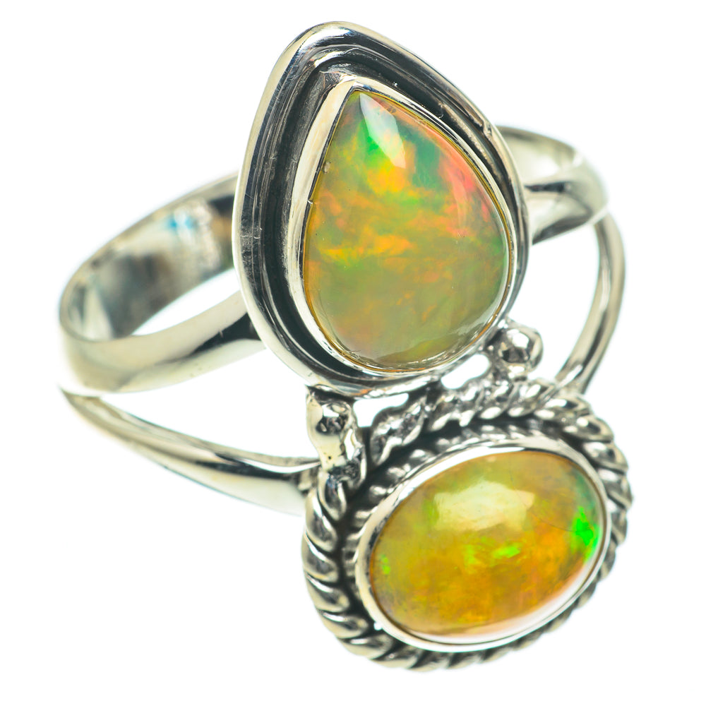 Ethiopian Opal Rings handcrafted by Ana Silver Co - RING64272