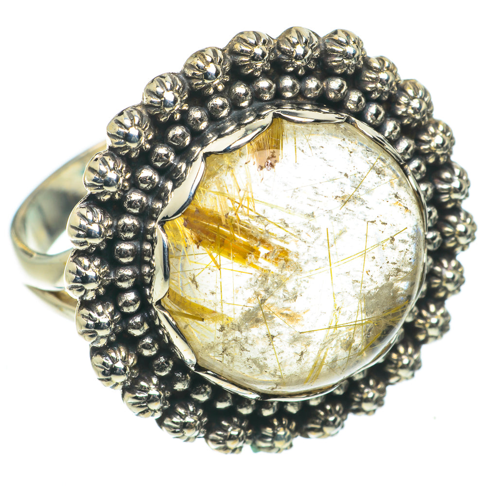 Rutilated Quartz Rings handcrafted by Ana Silver Co - RING64286