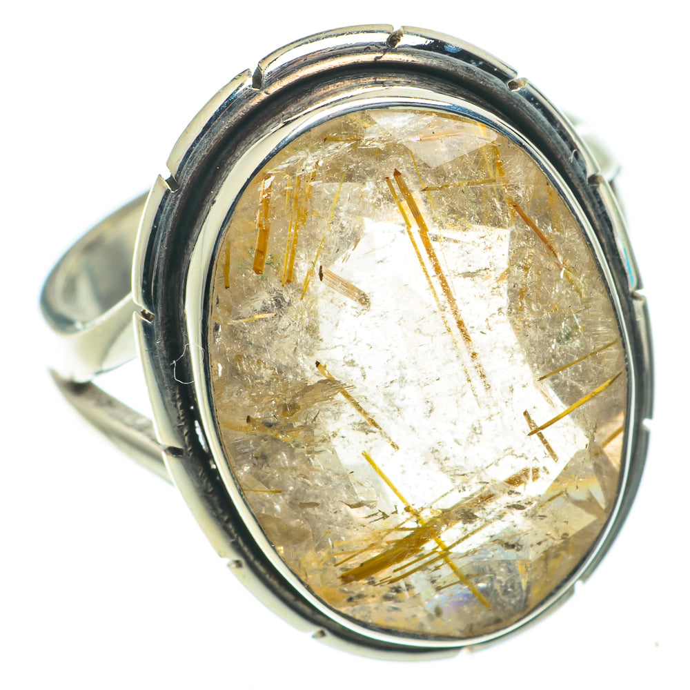 Rutilated Quartz Rings handcrafted by Ana Silver Co - RING64287