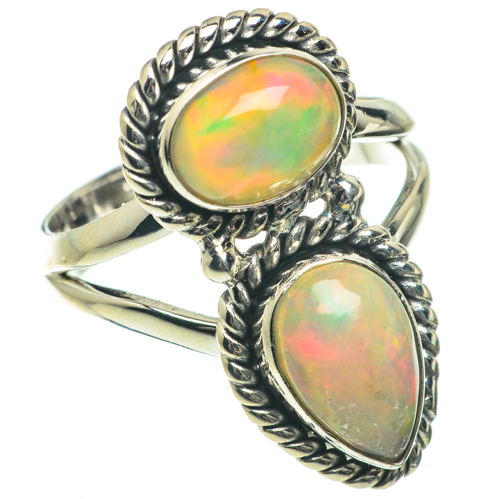 Ethiopian Opal Rings handcrafted by Ana Silver Co - RING64291