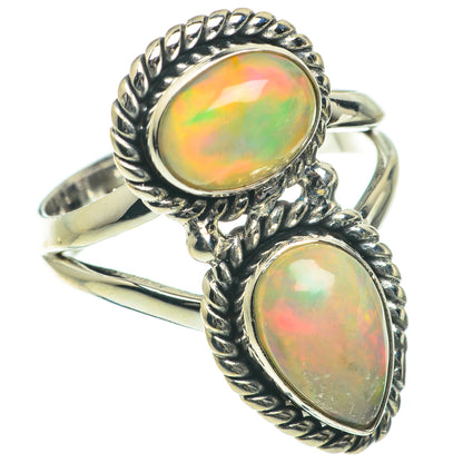 Ethiopian Opal Rings handcrafted by Ana Silver Co - RING64291