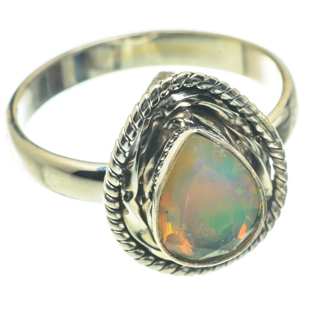 Ethiopian Opal Rings handcrafted by Ana Silver Co - RING64292