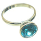 Blue Topaz Rings handcrafted by Ana Silver Co - RING64294
