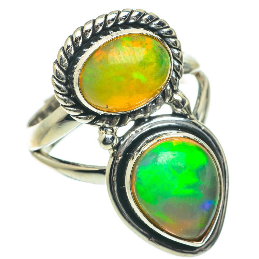 Ethiopian Opal Rings handcrafted by Ana Silver Co - RING64304