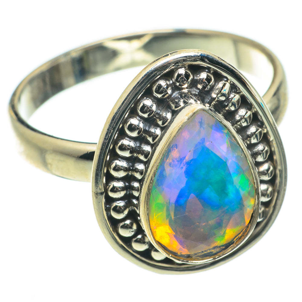 Ethiopian Opal Rings handcrafted by Ana Silver Co - RING64306