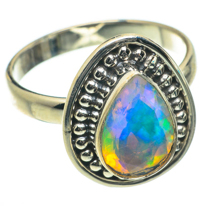 Ethiopian Opal Rings handcrafted by Ana Silver Co - RING64306