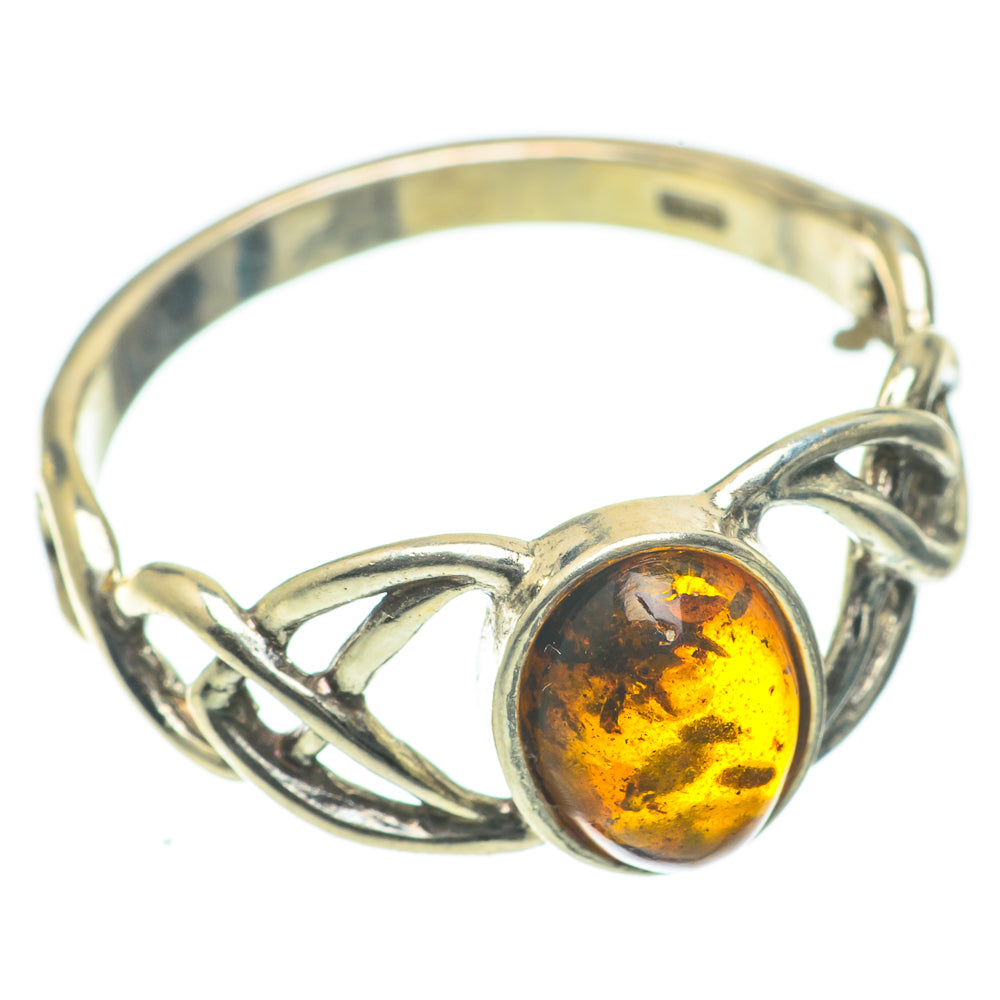 Baltic Amber Rings handcrafted by Ana Silver Co - RING64314