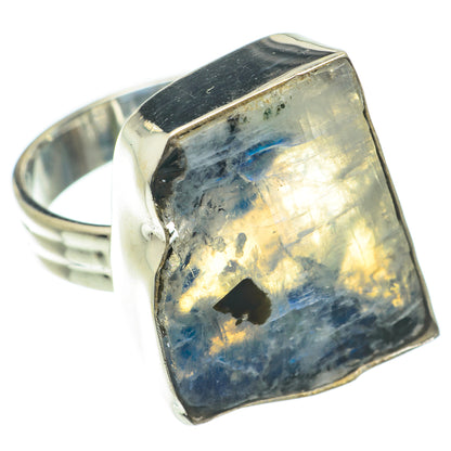 Rainbow Moonstone Rings handcrafted by Ana Silver Co - RING64318
