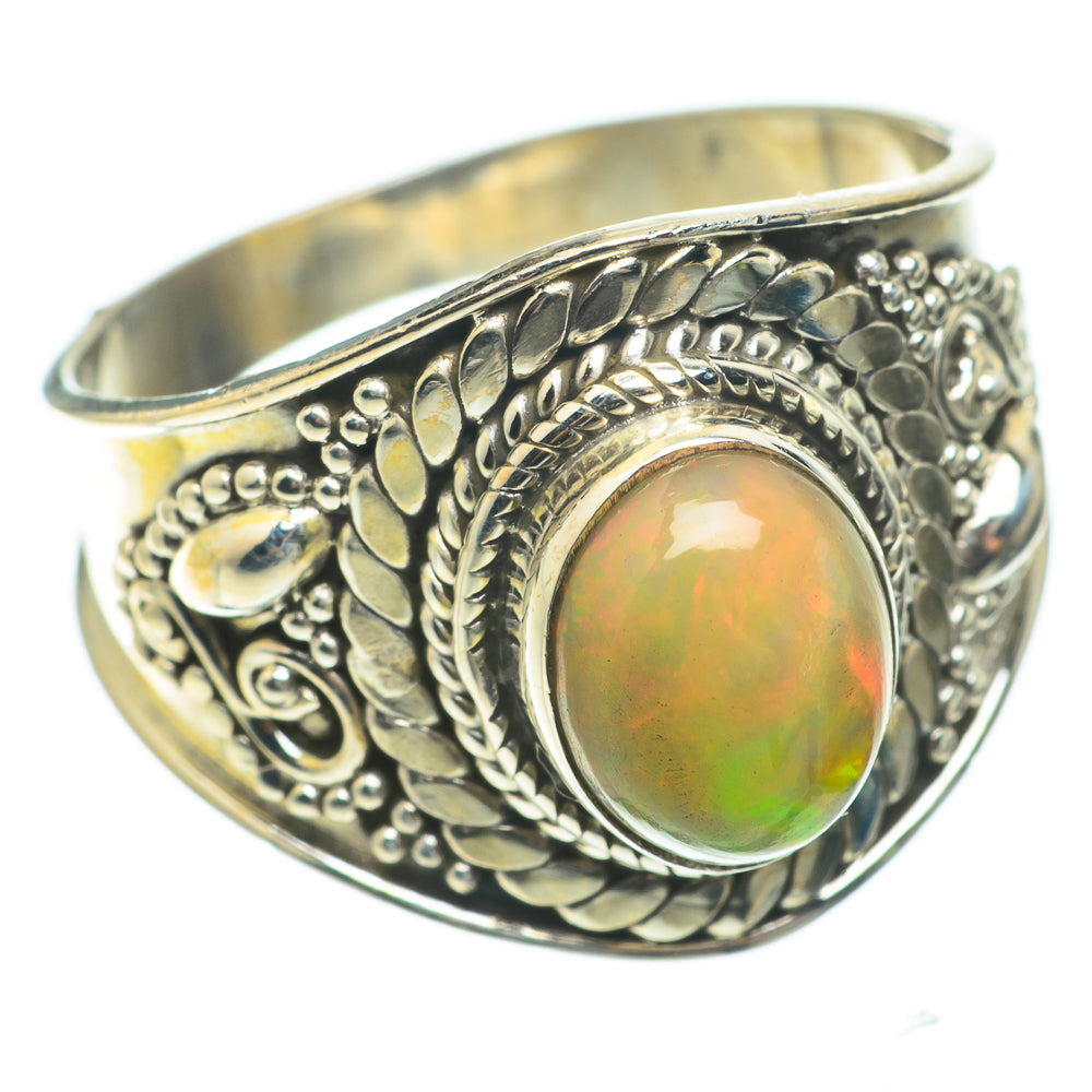 Ethiopian Opal Rings handcrafted by Ana Silver Co - RING64320