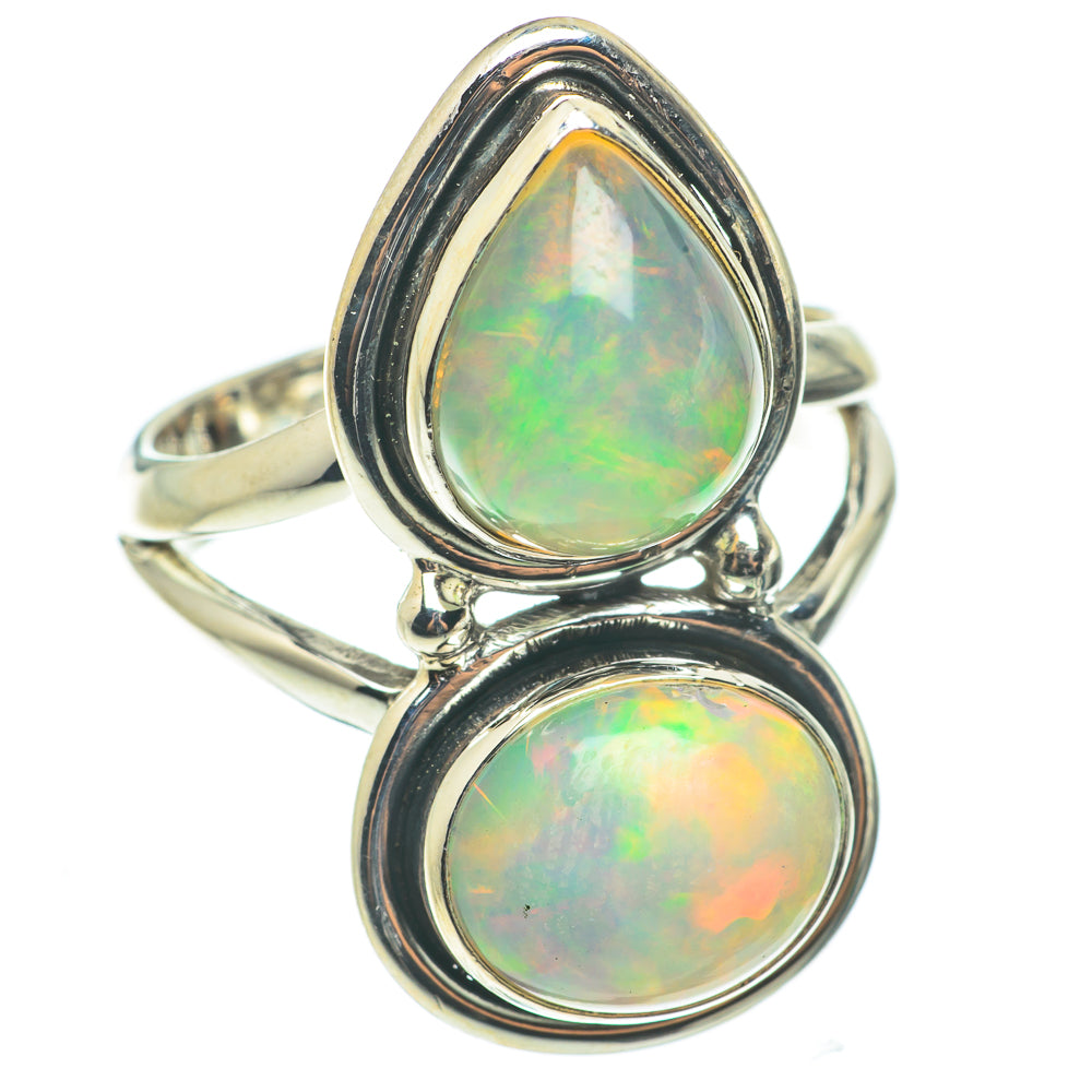 Ethiopian Opal Rings handcrafted by Ana Silver Co - RING64321