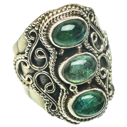 Green Tourmaline Rings handcrafted by Ana Silver Co - RING64325