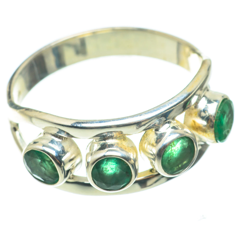 Zambian Emerald Rings handcrafted by Ana Silver Co - RING64327
