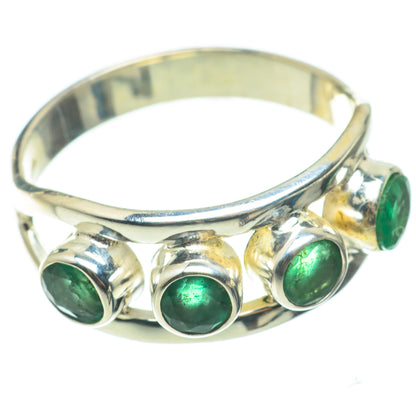 Zambian Emerald Rings handcrafted by Ana Silver Co - RING64327