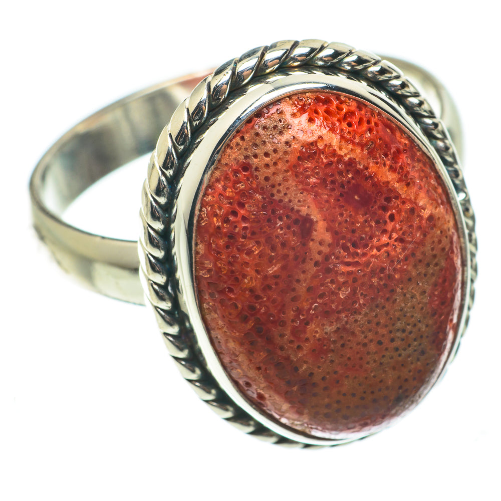 Sponge Coral Rings handcrafted by Ana Silver Co - RING64331