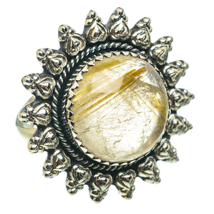 Rutilated Quartz Rings handcrafted by Ana Silver Co - RING64338