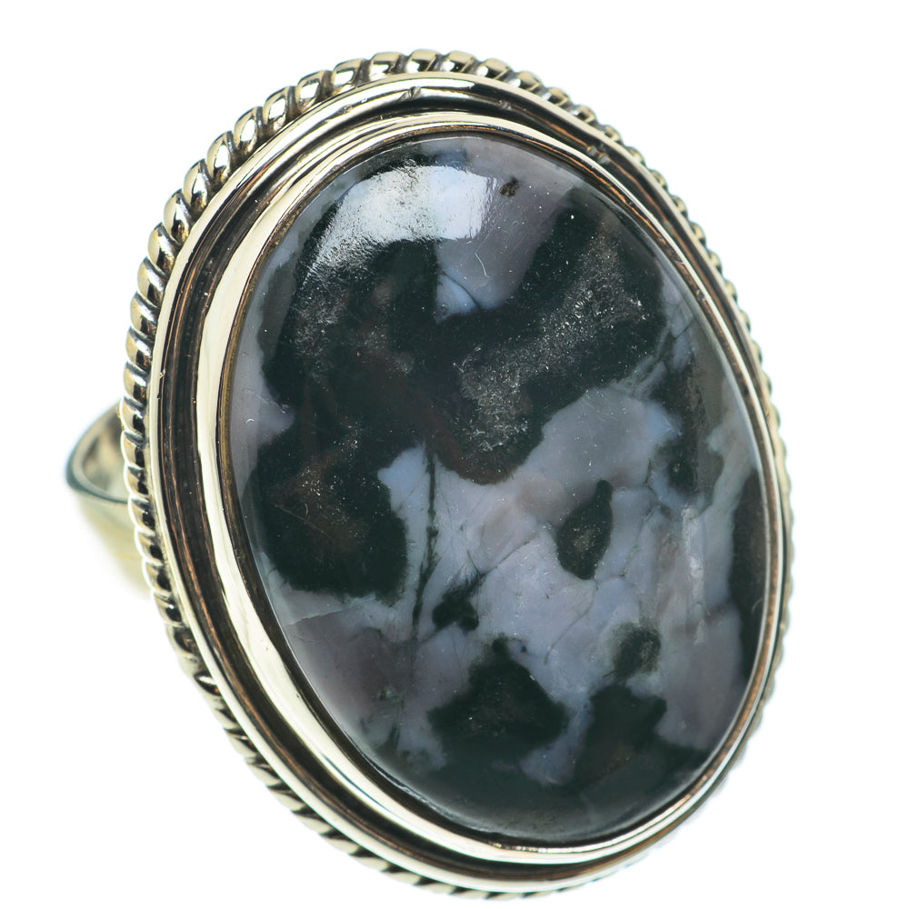 Gabbro Stone Rings handcrafted by Ana Silver Co - RING64340
