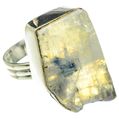 Rainbow Moonstone Rings handcrafted by Ana Silver Co - RING64342