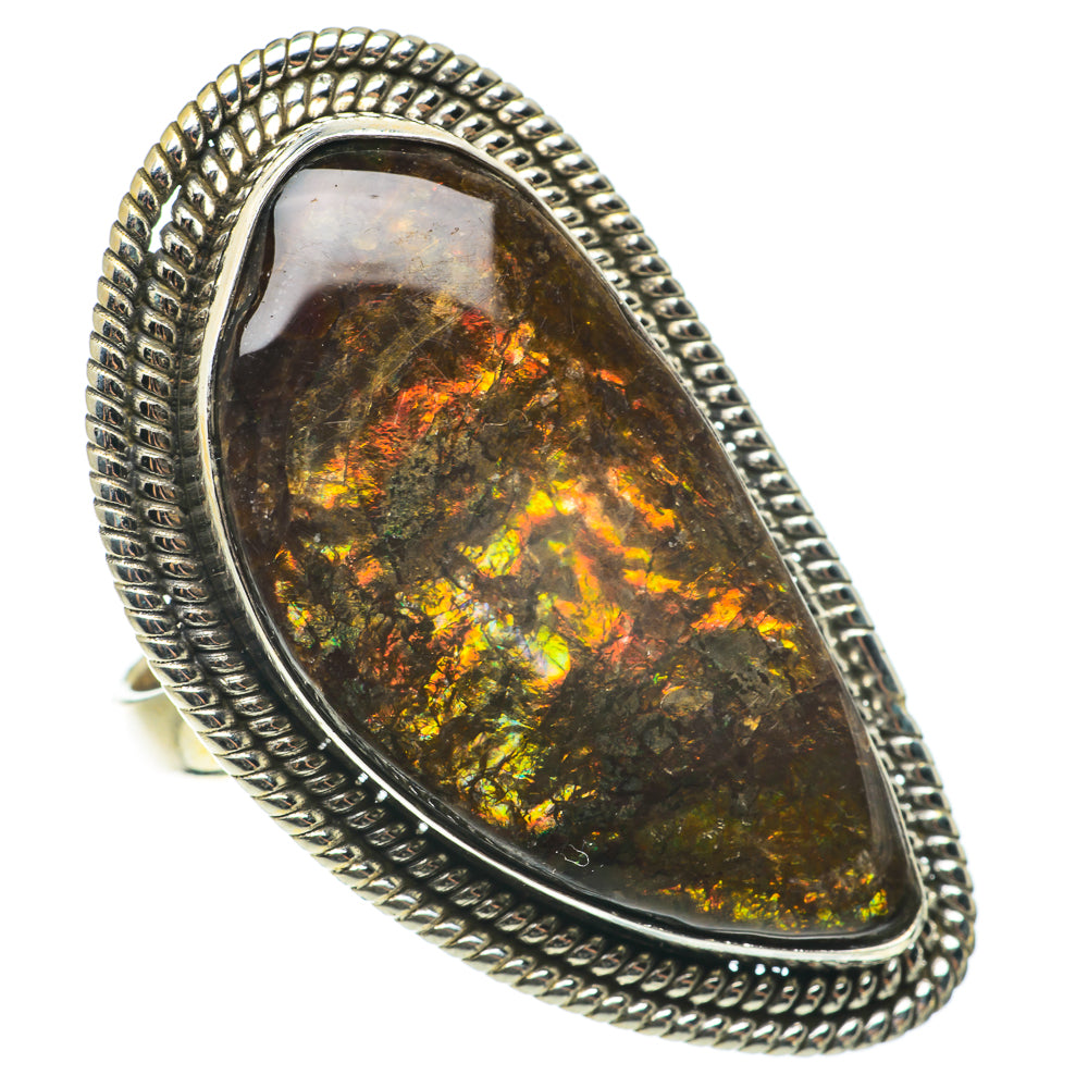 Ammolite Rings handcrafted by Ana Silver Co - RING64344