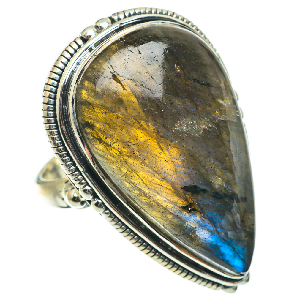 Labradorite Rings handcrafted by Ana Silver Co - RING64349