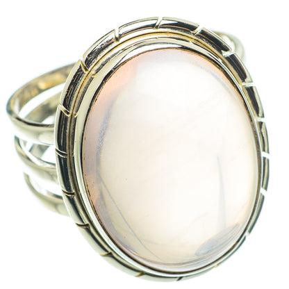 Rose Quartz Rings handcrafted by Ana Silver Co - RING64362
