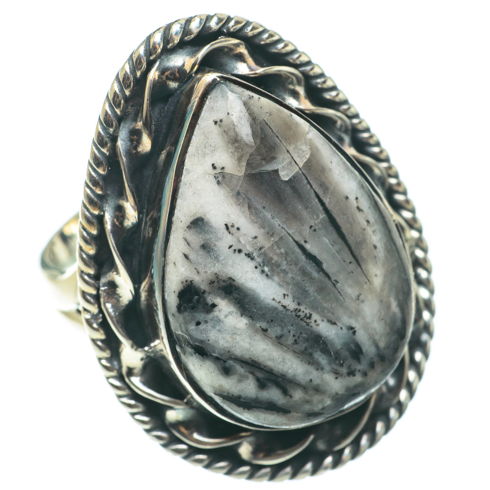 Chrysanthemum Stone Rings handcrafted by Ana Silver Co - RING64378