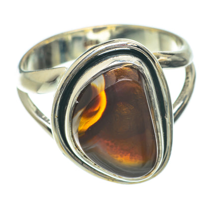 Mexican Fire Agate Rings handcrafted by Ana Silver Co - RING64389