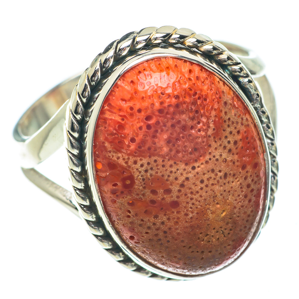 Sponge Coral Rings handcrafted by Ana Silver Co - RING64390