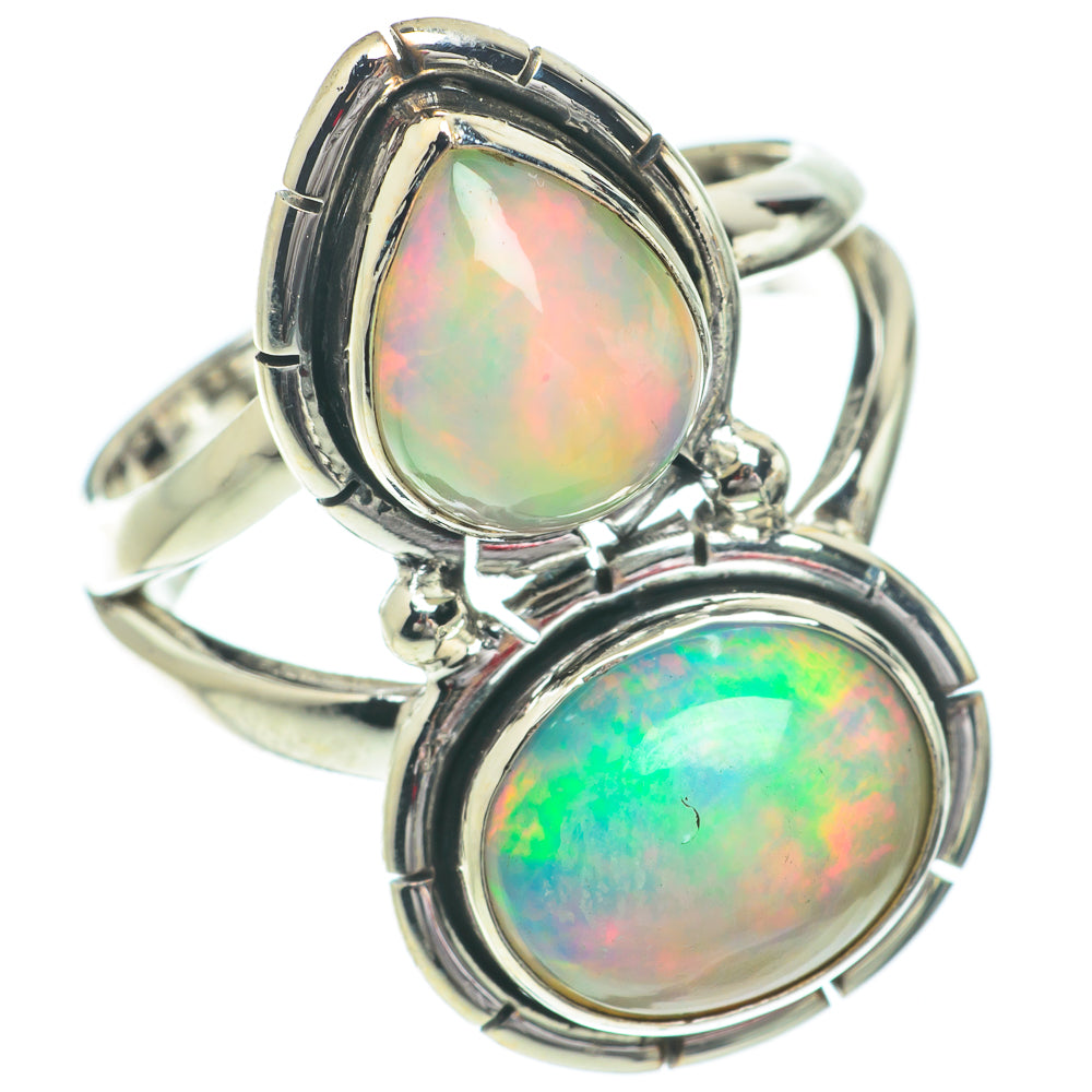 Ethiopian Opal Rings handcrafted by Ana Silver Co - RING64408