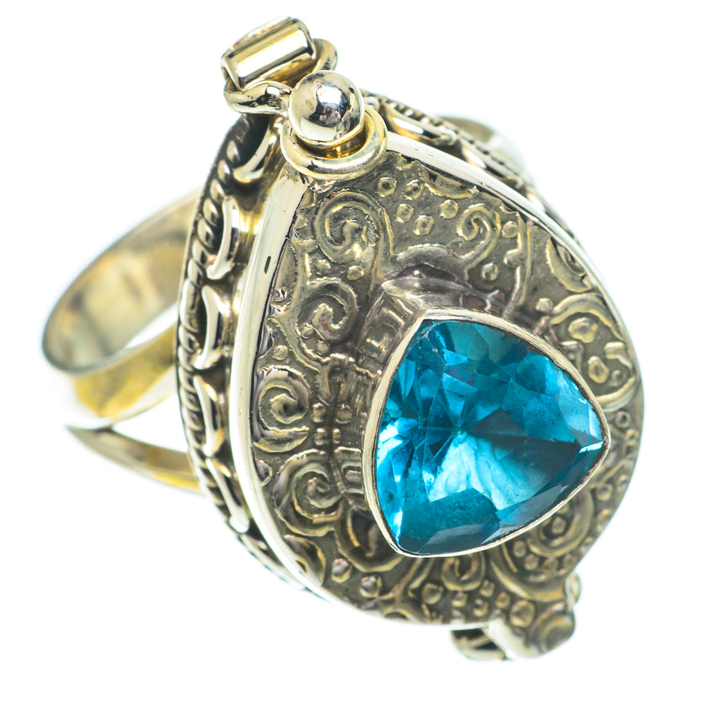 Blue Topaz Rings handcrafted by Ana Silver Co - RING64412