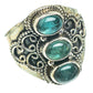 Green Fluorite Rings handcrafted by Ana Silver Co - RING64414