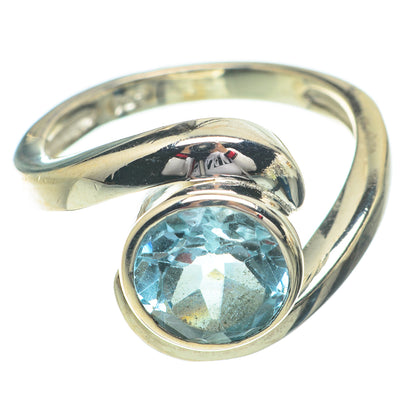 Blue Topaz Rings handcrafted by Ana Silver Co - RING64436