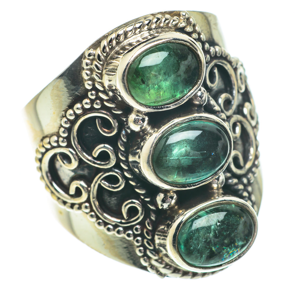 Green Fluorite Rings handcrafted by Ana Silver Co - RING64438