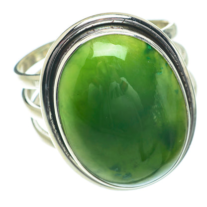 Nephrite Jade Rings handcrafted by Ana Silver Co - RING64441