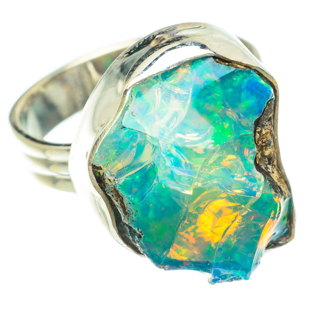 Ethiopian Opal Rings handcrafted by Ana Silver Co - RING64456
