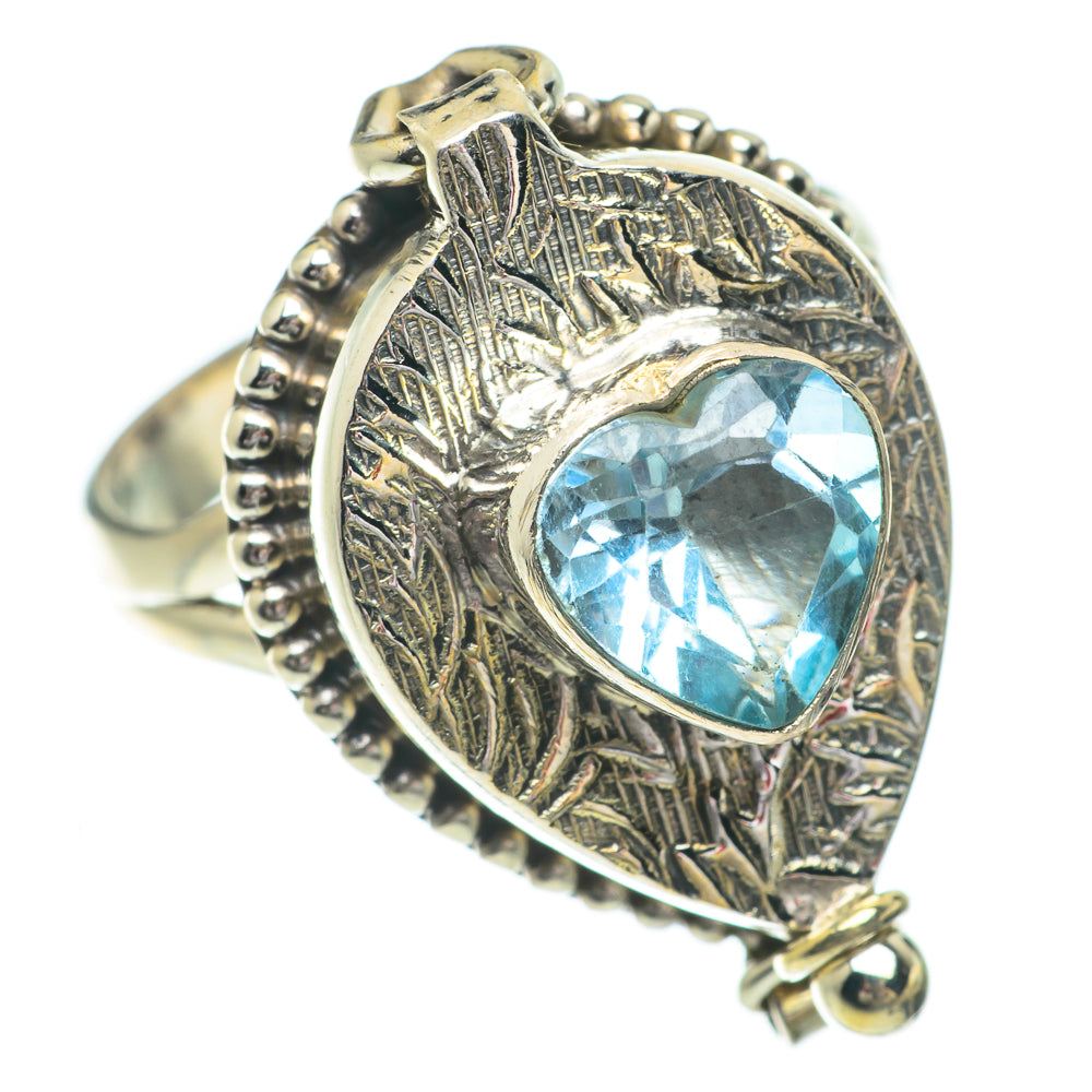 Blue Topaz Rings handcrafted by Ana Silver Co - RING64459