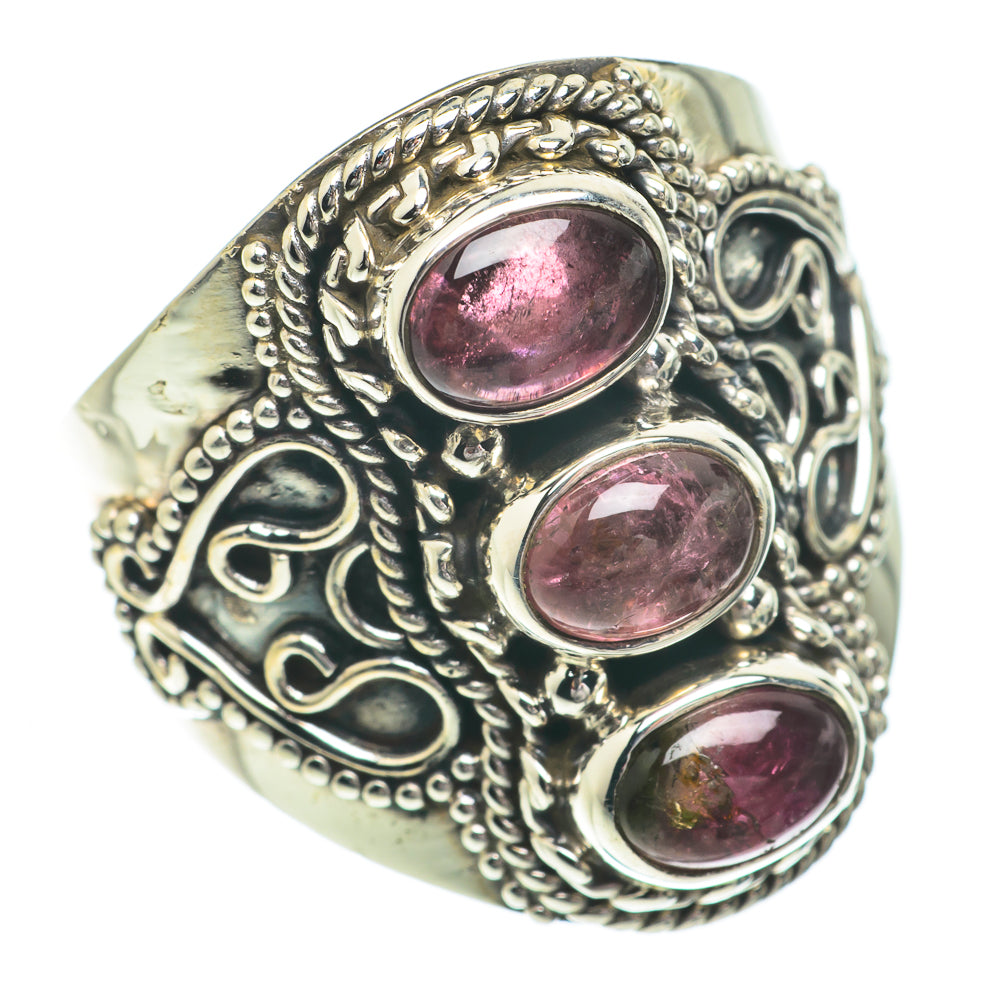 Pink Tourmaline Rings handcrafted by Ana Silver Co - RING64467