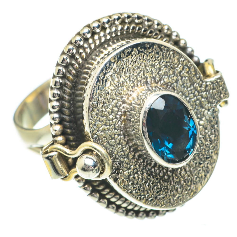 London Blue Topaz Rings handcrafted by Ana Silver Co - RING64500