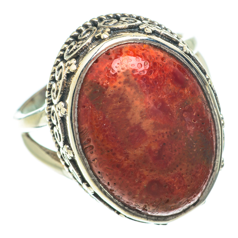 Sponge Coral Rings handcrafted by Ana Silver Co - RING64509