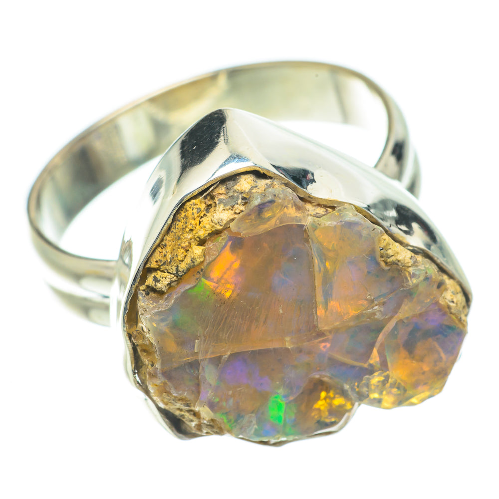 Ethiopian Opal Rings handcrafted by Ana Silver Co - RING64514
