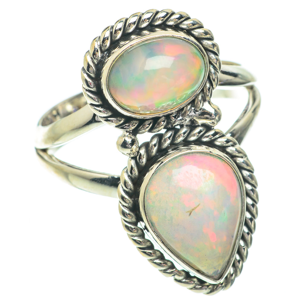 Ethiopian Opal Rings handcrafted by Ana Silver Co - RING64516